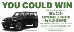 photo of a black, new, 2024 Jeep Wranger Rubicon Hybrid 